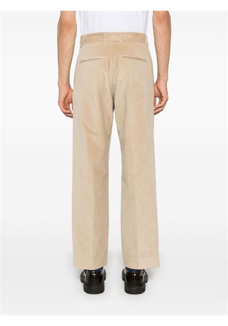 Pantaloni a coste in beige di Drôle De Monsieur - uomo DRÔLE DE MONSIEUR | PERMBP165CO156BG